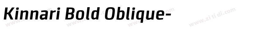 Kinnari Bold Oblique字体转换